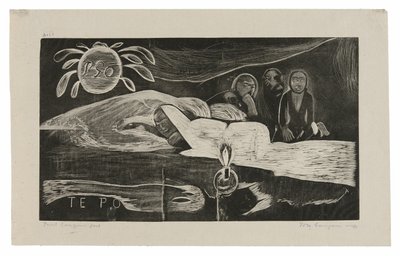 Te po (Noc), z Noa Noa Suite od Paul Gauguin