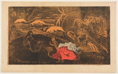 Stvoření vesmíru, ze série „Noa Noa“ od Paul Gauguin