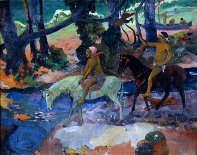 The Ford The Flight, 1901. od Paul Gauguin