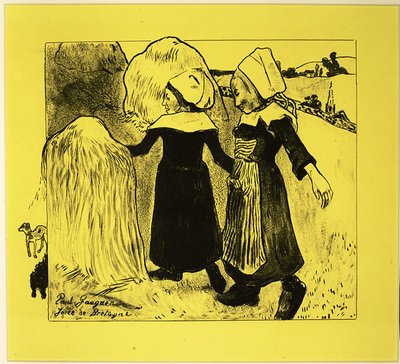 Radosti z Bretaně, z Volpini Suite: Dessins lithographiques, 1889., 1889. od Paul Gauguin