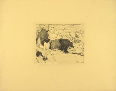 Prádelny od Paul Gauguin