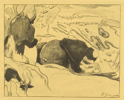 Prádelny od Paul Gauguin
