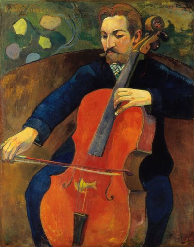 Violoncellista od Paul Gauguin