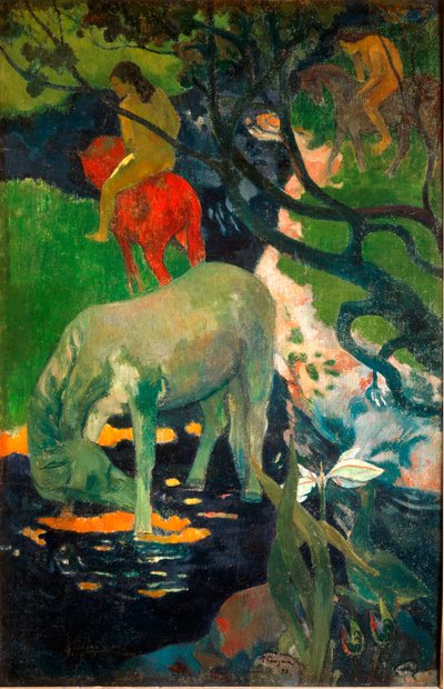 Bílý kůň (olej na plátně od Paul Gauguin