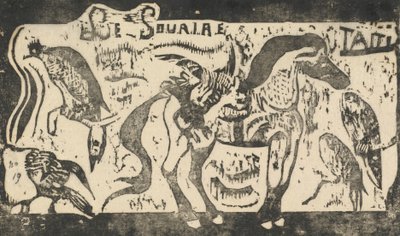 Titulní strana pro Le Sourire Název úsměvu, v roce 1895 nebo později. od Paul Gauguin