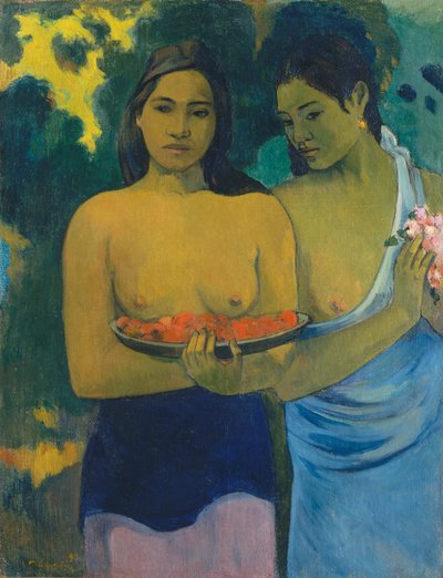 Dvě tahitské ženy od Paul Gauguin