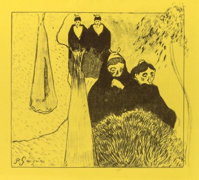 Volpini Suite: Staré ženy z Arles Les Vieilles Filles [Arles], 1889. od Paul Gauguin