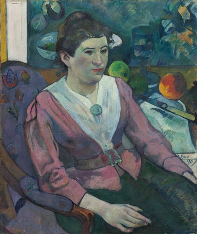 Žena před zátiším, Cézanne od Paul Gauguin