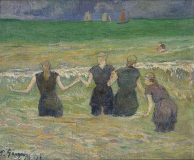 Obraz "Mladé ženy, koupání" od Paula Gauguina (1848-1903) 1885 Národní muzeum západního umění, Tokio Japonsko od Paul Gauguin