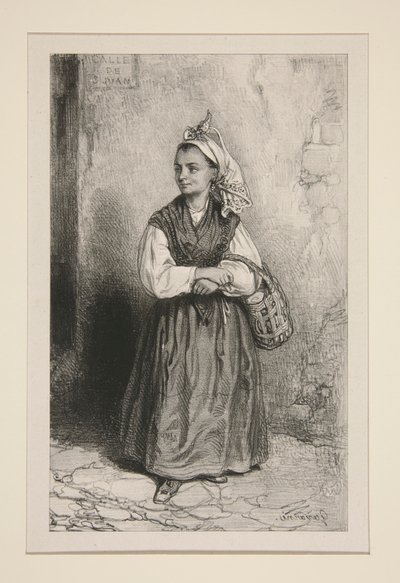 (ST-JEAN STREET.) od Paul Gavarni