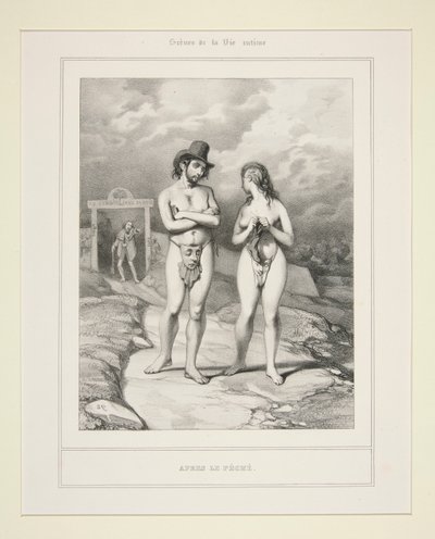 APRES LE PECHE. od Paul Gavarni