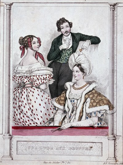 Chata s buflemi, v.1835 - od Gavarniho od Paul Gavarni