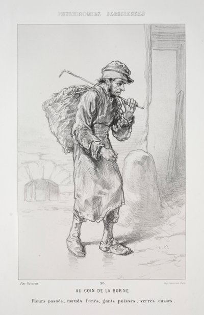Na rohu terminálu. od Paul Gavarni