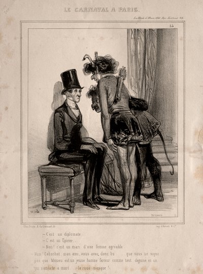 Karneval, 1841. od Paul Gavarni