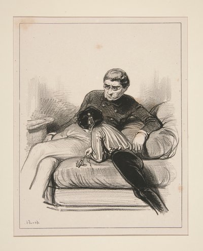 Ta madame de Lieusaint je hloupá! od Paul Gavarni