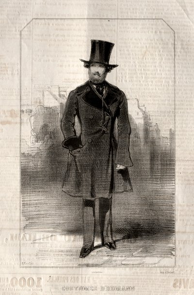 Kostýmy d Humann, 1843. od Paul Gavarni