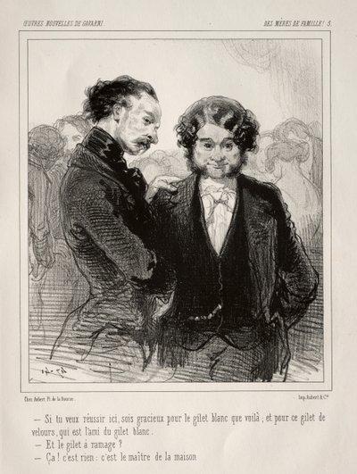 Des Mères de Famille!. od Paul Gavarni