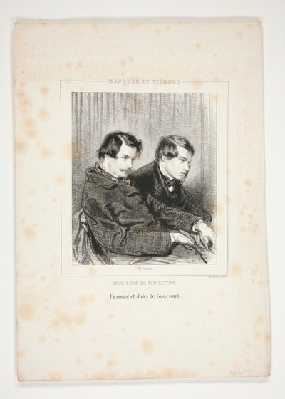 Edmond a Jules de Goncourt od Paul Gavarni