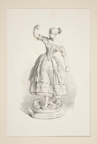 Fanny Elsslerová. od Paul Gavarni