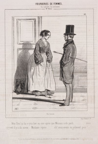 Podvody žen: Ve věcech sentimentu, 1842. od Paul Gavarni