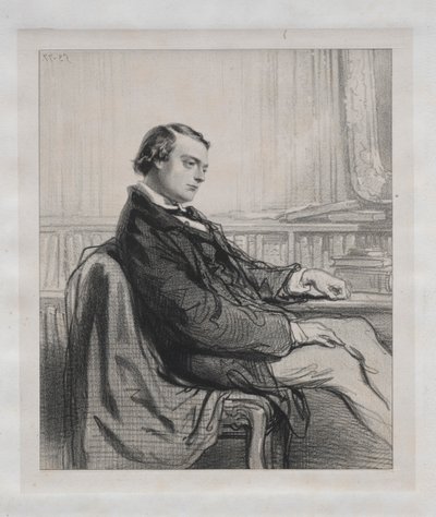Gentlemen of the Press: Théodore de Banville, 1853. od Paul Gavarni