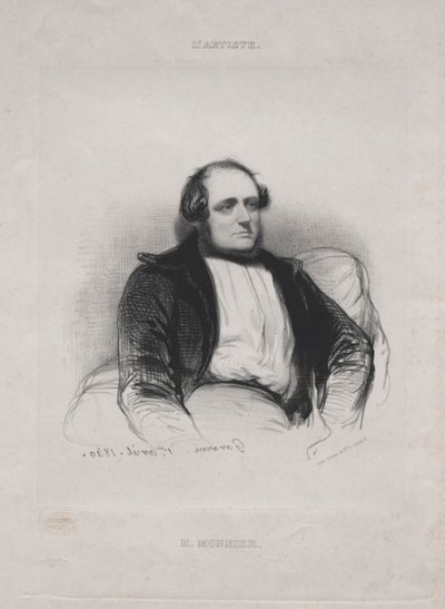 Henri Bonaventure Monnier, 1840. od Paul Gavarni