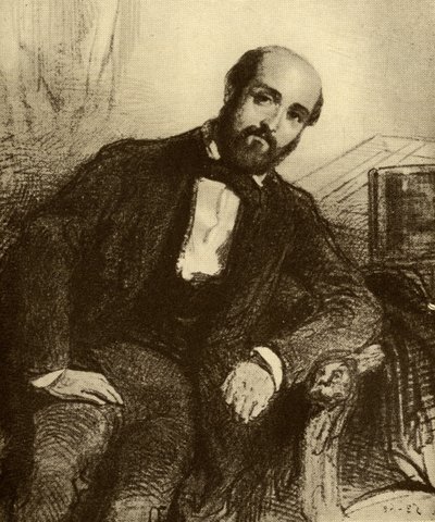 Henry Murger (1822-61) od Paul Gavarni