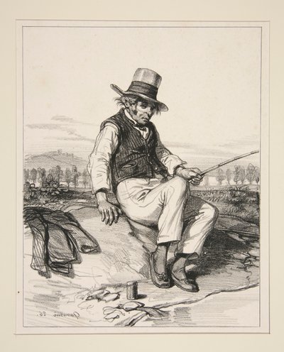 JEROME SAUVAGE, (známý jako otec Belenfant). od Paul Gavarni