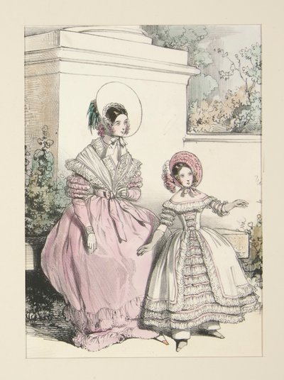 ČERVENEC 1838. Šifonové šaty ze Surat. od Paul Gavarni
