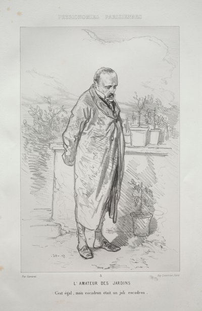 LAmateur des Jardins. od Paul Gavarni
