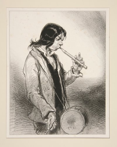 Le Galoubet. od Paul Gavarni