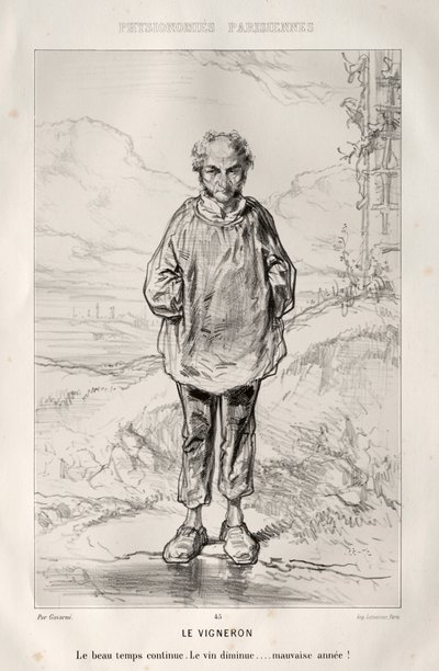 Le Vigneron. od Paul Gavarni