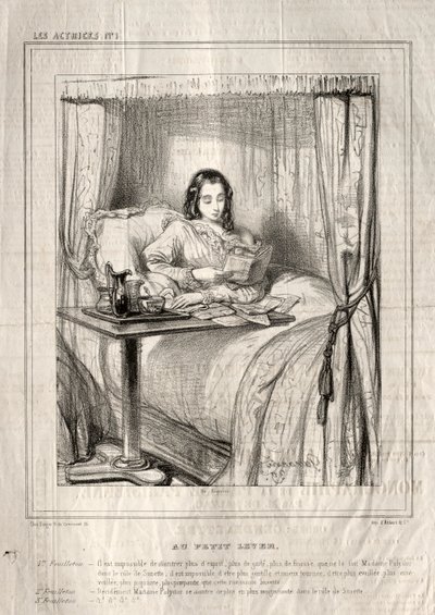 Herečky: Při malém východu slunce..., 1843. od Paul Gavarni