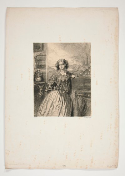 Umělkyně / Madame E. de B od Paul Gavarni
