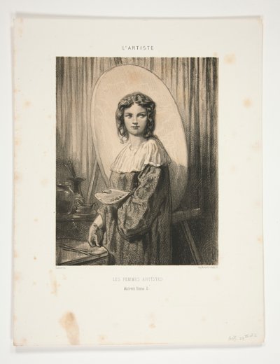 Les Femmes Artists / paní Diana S od Paul Gavarni
