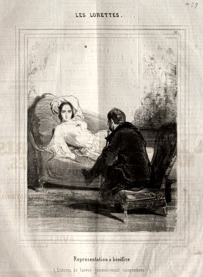 Les Lorettes, 1842. od Paul Gavarni