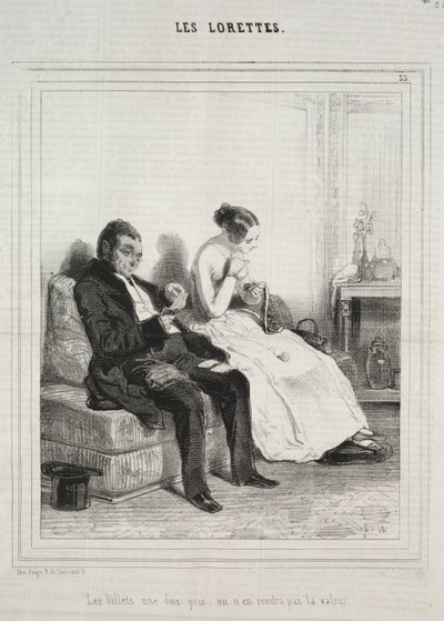 Les Lorettes, 1842. od Paul Gavarni