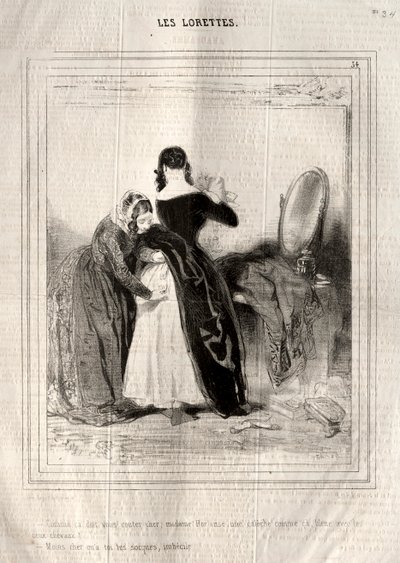 Les Lorettes, 1842. od Paul Gavarni