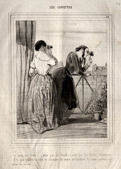 Lorety, 1842. od Paul Gavarni