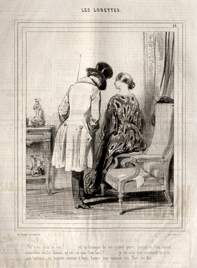 Lorety, 1842. od Paul Gavarni