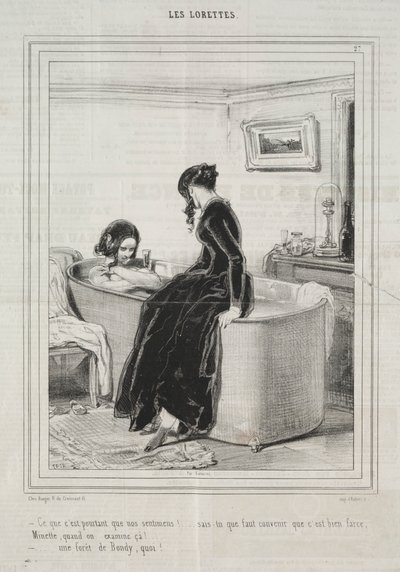 Lorety, 1842. od Paul Gavarni