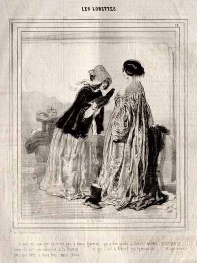 Lorety, 1842. od Paul Gavarni