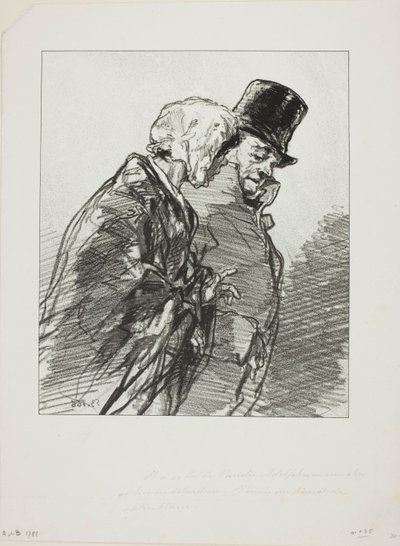 Les Lorettes vieillies: ...A na varietním plese Adolphe... od Paul Gavarni