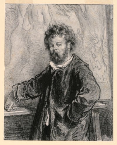 Ma toile est chere, buržoazní (Toto plátno je drahé, občan), deska XV z Par-ci, par-la od Paul Gavarni