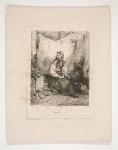 Melancholie od Paul Gavarni