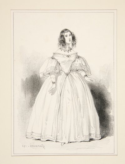 paní Anna Thillonová od Paul Gavarni