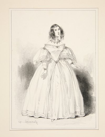 Paní Anna Thillon od Paul Gavarni