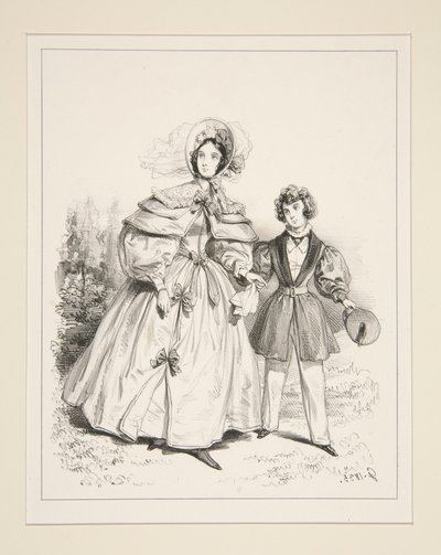 RANNÍ NÉGLIGÉ. 1835. od Paul Gavarni