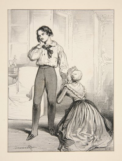 Chudá matka. IV. dějství / Adolphe Laferriere od Paul Gavarni