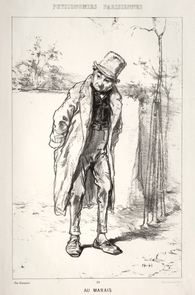 Parisian Physionomies: V Marais od Paul Gavarni